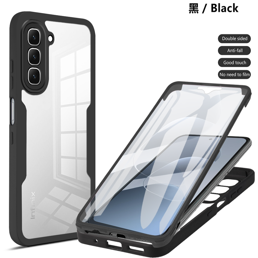 For Infinix Hot 60 Case Infinix Hot 60i Cover Hot 60 Pro +Plus Full Body Case Protective 360 Double Sided Cover Funda Coque Capa